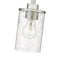 Z-Lite Beckett 1 Light Mini Pendant, Brushed Nickel And Clear Seedy 492MP-BN - alternate 5